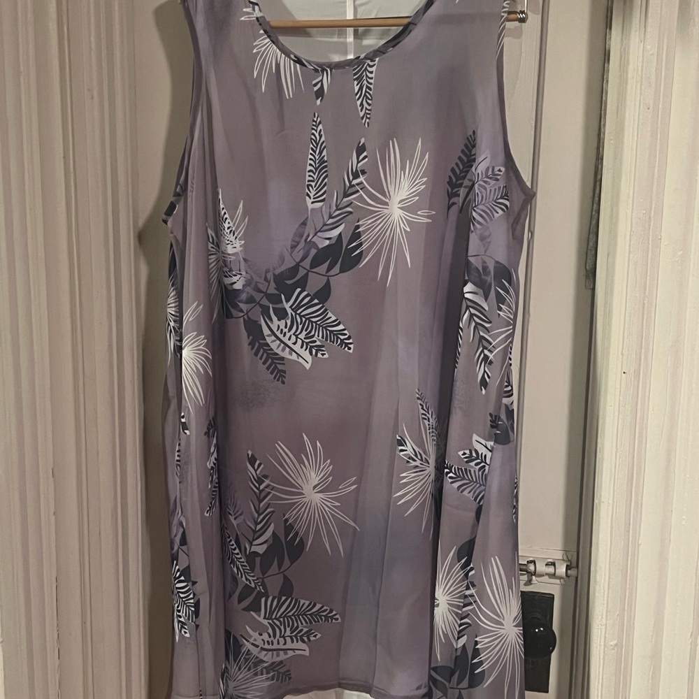 Floral Sleeveless dress - Purple